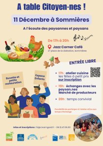 A Table Citoyen.nes ! - Les jeudis de l'alimentation à Sommières