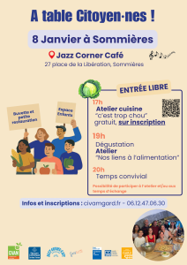 A Table Citoyen.nes ! - Les jeudis de l'alimentation à Sommières