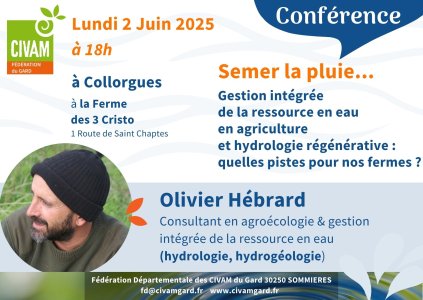 Conférence d'Olivier Hébrard - Semer la pluie