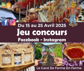 Jeu concours Facebook Le Gard de Ferme en Ferme
