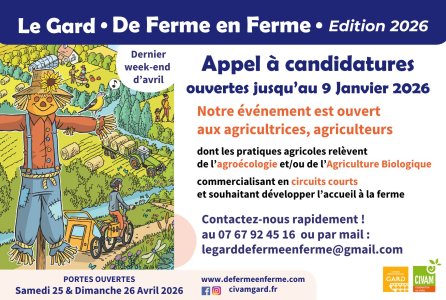 Le Gard de Ferme en Ferme 2026 : appel à candidatures
